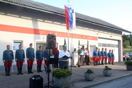 Slovesnost ob15. obletnici  Notranjskega domoljubnega društva General Maister Unec 05 Foto Ljubo Vukelič